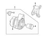 Saab Alternator Bracket - Genuine Saab 4904421