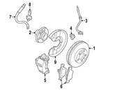 Saab ABS Wheel Speed Sensor Bracket - Genuine Saab 4909107