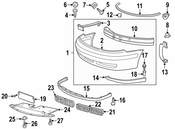 Saab Fog Light Bracket - Genuine Saab 4919049