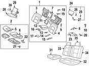 Saab Seat Hinge Cover - Genuine Saab 5028238