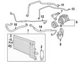 Saab A/C Refrigerant Hose - Genuine Saab 5047048