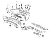 Saab Radiator Support Air Deflector - Genuine Saab 5122551