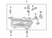 Saab Fog Light - Genuine Saab 5284534