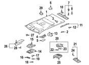 Saab Map Light Lens - Genuine Saab 5292354