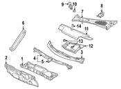 Saab Cowl Cover Grommet - Genuine Saab 5335690
