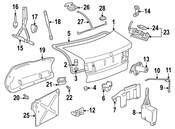 Saab Trunk Lid Lift Support - Genuine Saab 5360839