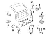 Saab Liftgate Latch - Genuine Saab 5360847