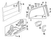 Saab Door Glass Bushing - Genuine Saab 5361910