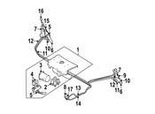 Saab Convertible Top Hydraulic Cylinder - Genuine Saab 5363148