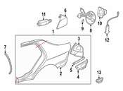Saab Fuel Filler Door Grommet - Genuine Saab 5363528