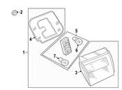 Saab Tail Light Housing - Genuine Saab 5404207