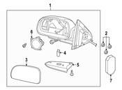 Saab Door Mirror Drive Motor - Genuine Saab 88944479