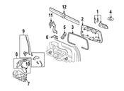 Saab Liftgate Latch Handle - Genuine Saab 88980651