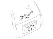 Saab License Lamp Socket - Genuine Saab 88986416