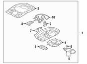 Saab Map Light Lens - Genuine Saab 89025697