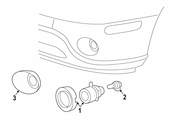 Saab Fog Light Trim - Genuine Saab 89045643