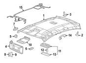 Saab Headliner Clip - Genuine Saab 90520940