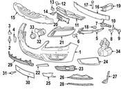 Saab Bumper Cover Reinforcement Rivet - Genuine Saab 90589346