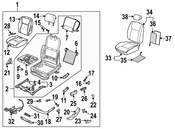 Saab Seat Track Cover Clip - Genuine Saab 92151442