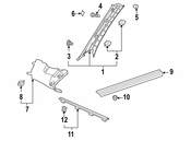 Saab Door Sill Plate Clip - Genuine Saab 92152149