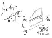 Saab Exterior Door Handle Gasket - Genuine Saab 9227223