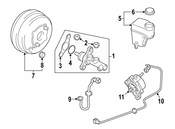 Saab Power Brake Booster - Genuine Saab 93184540