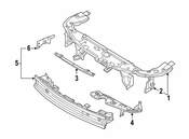 Saab Radiator Support Tie Bar - Genuine Saab 93187249