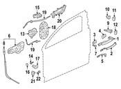 Audi Door Lock Cylinder - Genuine Audi 107837167ED