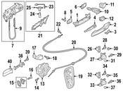 Audi Door Lock Cylinder - Genuine Audi 107837167FH