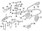 Audi Door Lock Cylinder - Genuine Audi 107837167JK