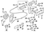 Audi Door Lock Cylinder - Genuine Audi 107837167JQ