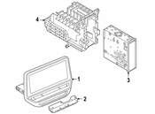 Volkswagen GPS Navigation System Bracket - Genuine VW 10A919180A9B9