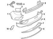 Volkswagen Bumper Trim - Genuine VW 11A8533339B9