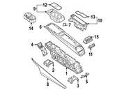 Volkswagen Console Trim Panel - Genuine VW 11A8632894PK