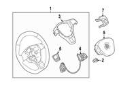 Volkswagen Steering Wheel - Genuine VW 17A419091D81U