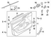 Volkswagen Door Trim Molding - Genuine VW 17A867440A3IJ