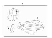 Volkswagen License Lamp Socket - Genuine VW 191943167