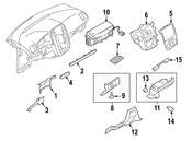 Volkswagen Instrument Panel Trim Panel - Genuine VW 1Q0858069HL88