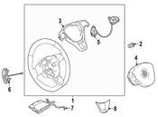 Volkswagen Steering Wheel - Genuine VW 2GJ419089BGZEG