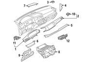 Volkswagen Dashboard Air Vent - Genuine VW 2GJ819728A041