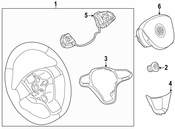 Volkswagen Steering Wheel - Genuine VW 2GM419089QTUY