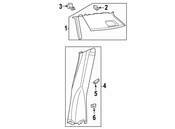 Volkswagen Interior Quarter Panel Trim Panel - Genuine VW 3CM86776582V