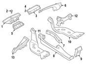 Volkswagen Instrument Panel Air Duct - Genuine VW 3G0864254