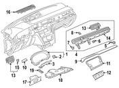 Volkswagen Instrument Panel Molding - Genuine VW 3G8853262KYDU