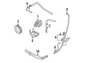 Audi Power Steering Return Hose - Genuine Audi 4B0422891B