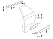 Audi Door Reveal Molding - Genuine Audi 4B0853969D7DL
