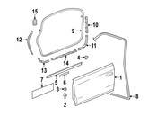 Audi Door Seal Retainer Plate - Genuine Audi 4F0831346B