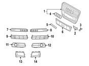 Audi Grille - Genuine Audi 4F0853651ANT94