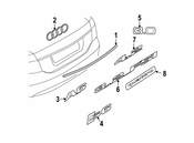 Audi Hatch Emblem - Genuine Audi 4F08537422ZZ