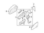 Audi Door Mirror Trim Ring - Genuine Audi 4F0858524B01C